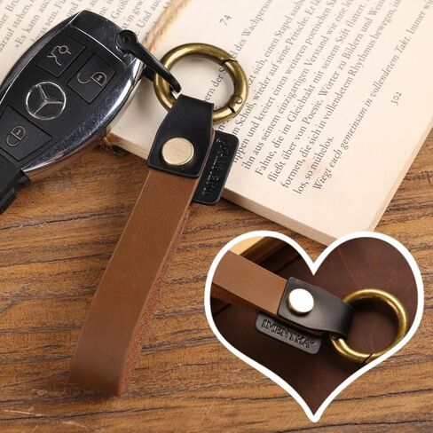 سلسلة مفاتيح جلدية من إيمنثا، سلسلة مفاتيح عالمية، حزام سلسلة مفاتيح جلدي لمفاتيح السيارة ومفاتيح المنزل in Kuwait