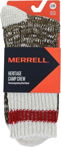 جوارب Merrell للرجال والنساء من مزيج الصوف من مزيج الصوف - زوج واحد - شعار ناقل للحرارة وممتص للرطوبة in Saudi Arabia