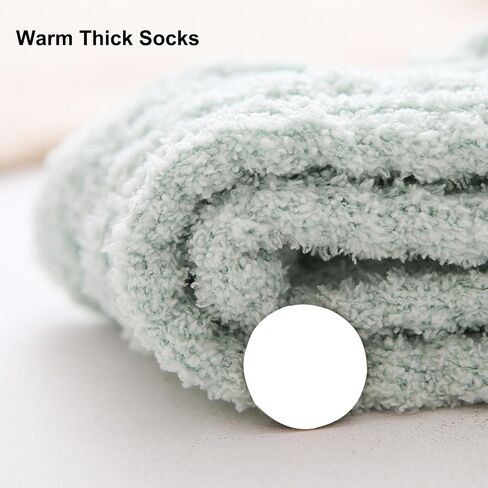 Lseaning 4-5 Pairs Women's Winter Socks Crew/Fuzzy Socks Cozy Comfy Warm Socks in Saudi Arabia