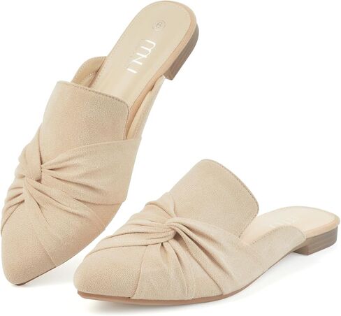أحذية MUSSHOE للنساء المسطحة المريحة للنساء بدون ظهر مع عقدة in Saudi Arabia