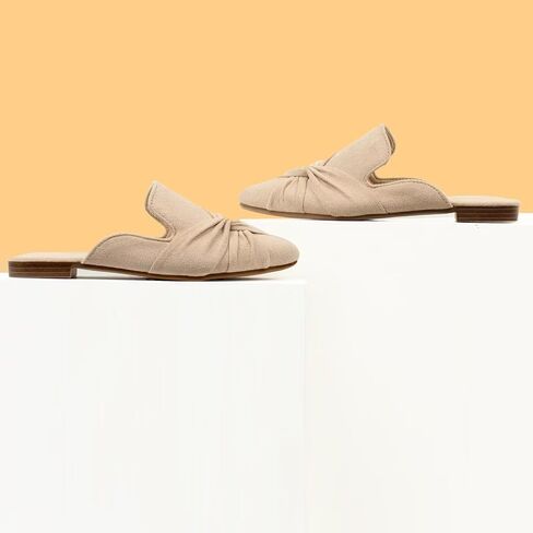 أحذية MUSSHOE للنساء المسطحة المريحة للنساء بدون ظهر مع عقدة in Saudi Arabia