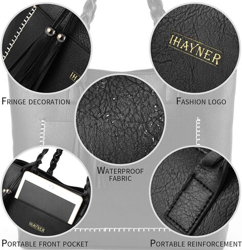 حقائب يد نسائية حقيبة كتف ريترو محفظة حقيبة هوبو محفظة مضغوطة حقائب سفر مقاومة للماء مع شرابة in Kuwait