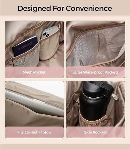 حقائب Uselike لعطلة نهاية الأسبوع للنساء، حقائب سفر ليلية مع جيب مبلل، حقيبة حمل للجيم مع حقيبة أدوات الزينة 36 لتر in Kuwait