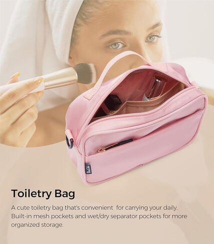 حقائب Uselike لعطلة نهاية الأسبوع للنساء، حقائب سفر ليلية مع جيب مبلل، حقيبة حمل للجيم مع حقيبة أدوات الزينة 36 لتر in Kuwait