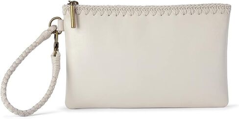 The Sak Vita Wristlet in Leather, Single Wrist Strap, Stone in Saudi Arabia