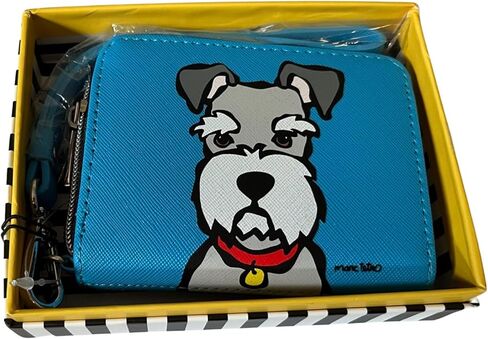 Marc Tetro Small Women's Schnauzer wallet wristlet - Blue in Kuwait