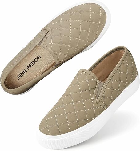 JENN ARDOR Women's Slip On Sneakers Fashion Flats Shoes Comfortable Casual Shoes for Walking in Saudi Arabia