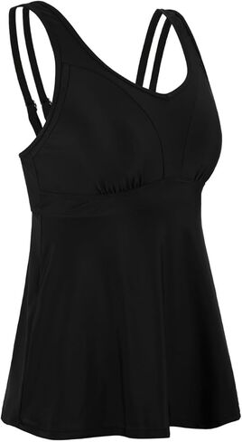 قمصان Firpearl Tankini للنساء ملابس سباحة واسعة وفضفاضة وملابس سباحة ذات ألوان متعددة in Kuwait