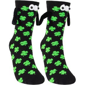 COZYMATE Hand Holding Socks Magnet Funny Novelty Socks that Hold Hands for Couples Christmas Gag Gift