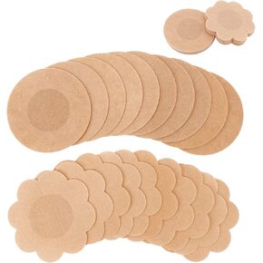 40 زوجًا من أغطية الحلمات من KUJAIS، أغطية حلمات فطائر اللحم، فطائر حلمات للاستعمال مرة واحدة للنساء، فطائر صدر مثيرة مريحة ومسامية، ذاتية اللصق غير مرئية بدون عرض وسادة حمالة صدر (يمكن التخلص منها) in Kuwait