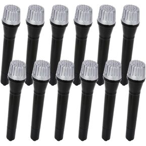 ArtCreativity Toy Microphone Set for Kids 5.5 Inch - 12 Count - Pretend Play Plastic Mics for Karaoke Fun - Stage or Costume Prop - Birthday Party Favors, Goody Bag Fillers for Boys, Girls, Toddlers