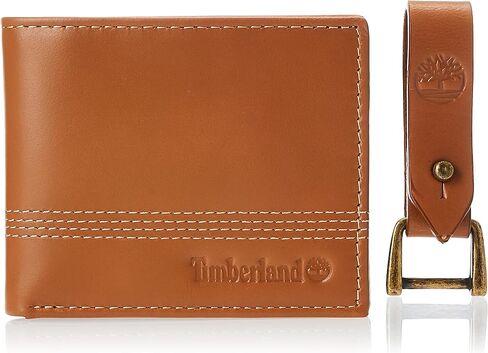 محفظة جلدية رفيعة للرجال من Timberland مع مجموعة هدايا متطابقة in Kuwait