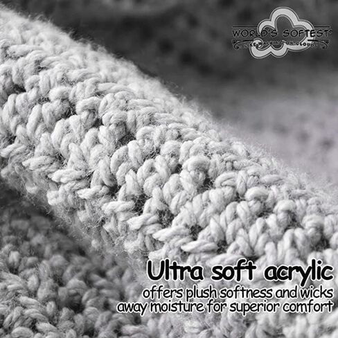 World's Softest Classic Crew Socks - Ultra Soft Socks for Women and Men - 3 Pack in Saudi Arabia