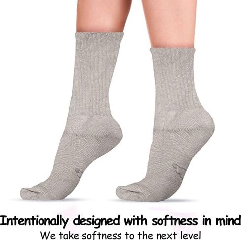 World's Softest Classic Crew Socks - Ultra Soft Socks for Women and Men - 3 Pack in Saudi Arabia
