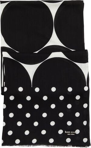 Kate Spade New York Joy Dot Oblong Black/Cream One Size in Kuwait