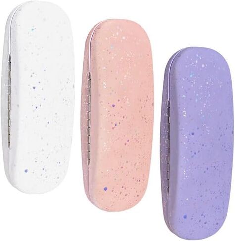 HSYMQ 3PCS Glasses Case, Eyeglasses Case Hard Shell, Sunglasses Case Reading Hard Glasses Cases for Women Men in Saudi Arabia