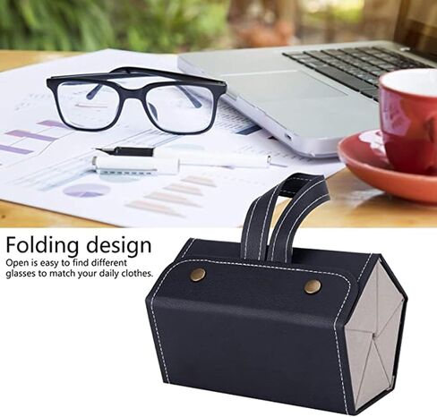 منظم النظارات الشمسية للسفر من RGMNT، صندوق النظارات المحمول 5 فتحات منظم النظارات وحقيبة النظارات in Kuwait