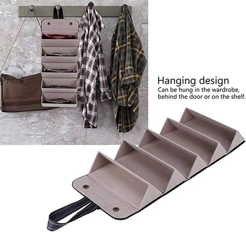 منظم النظارات الشمسية للسفر من RGMNT، صندوق النظارات المحمول 5 فتحات منظم النظارات وحقيبة النظارات in Kuwait