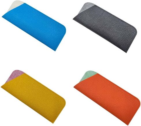 TOPJINZHIONE 4 Packs Soft Sunglasses Cases Leather Eyeglass Cases Glasses Pouch Portable Glasses protect your glasses from damage scratches and dust and provide optimal guard for your glasses, in Kuwait