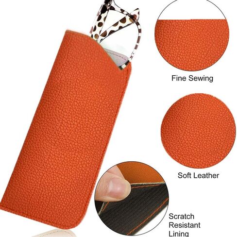 TOPJINZHIONE 4 Packs Soft Sunglasses Cases Leather Eyeglass Cases Glasses Pouch Portable Glasses protect your glasses from damage scratches and dust and provide optimal guard for your glasses, in Kuwait