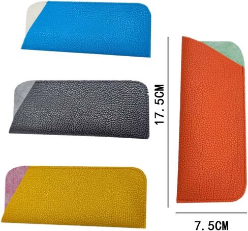 TOPJINZHIONE 4 Packs Soft Sunglasses Cases Leather Eyeglass Cases Glasses Pouch Portable Glasses protect your glasses from damage scratches and dust and provide optimal guard for your glasses, in Kuwait