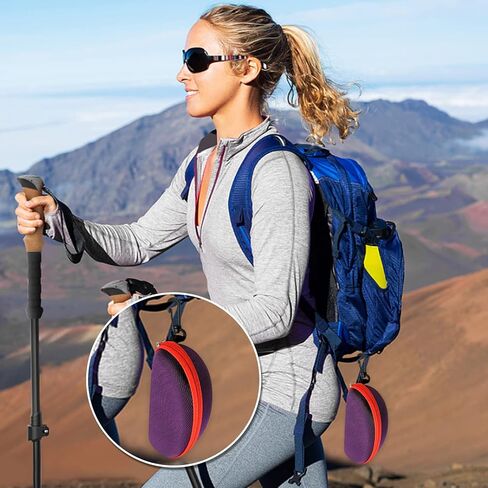 hautllaif 3Pcs Sunglasses Case, Portable Travel Zipper Eyeglasses Case Hook For Mens and womens in Kuwait