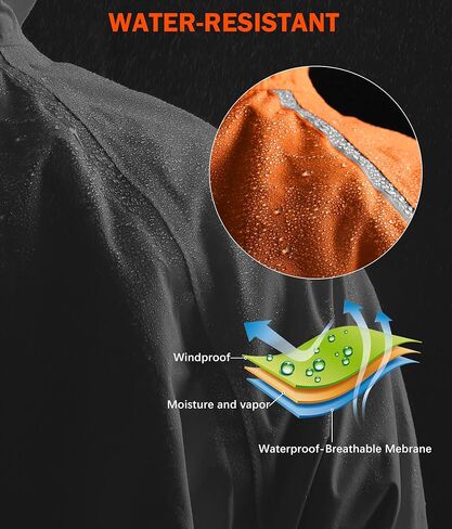 Bikewa Men's Winter Cycling Jackets Thermal Warm Water Resistant Running Bike Softshell Windproof Windbreaker in Kuwait