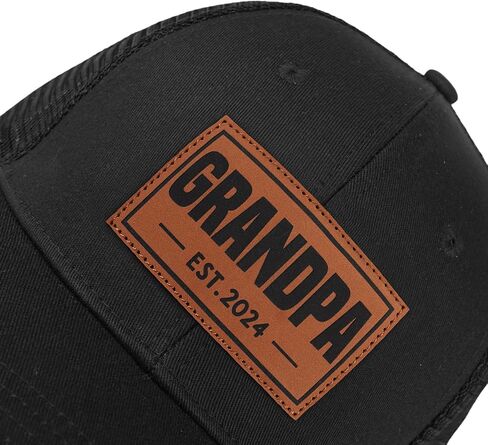 Dad Grandpa Gifts for Father's Day Birthday - Leather Patch Dad Cap - Gifts for Dad from Daughter Son Trucker Hat in Saudi Arabia
