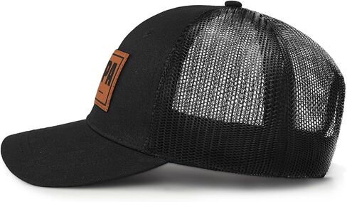 Dad Grandpa Gifts for Father's Day Birthday - Leather Patch Dad Cap - Gifts for Dad from Daughter Son Trucker Hat in Saudi Arabia