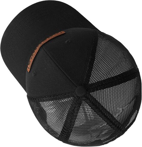 Dad Grandpa Gifts for Father's Day Birthday - Leather Patch Dad Cap - Gifts for Dad from Daughter Son Trucker Hat in Saudi Arabia