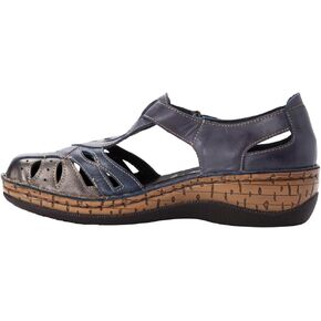 Propet Womens Jenna Cut-Out T-Strap Flats Casual - Black in Kuwait