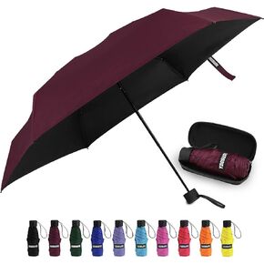 يوبور مظلة صغيرة صغيرة مع حافظة بتصميم صغير خفيف الوزن مثالي للسفر، مظلة محمولة خفيفة الوزن للشمس والمطر في الهواء الطلق in Kuwait