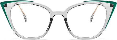 FEISEDY Oversized Cat Eye Glasses Frame Classic Eyeglasses with Clear Lens Eyewear for Women Men B0066 in Saudi Arabia