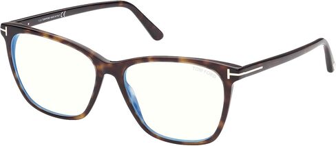 Tom Ford FT 5762-B BLUE BLOCK women Eyewear Frames DARK HAVANA/BLUE FILTER 55/15/140 in Saudi Arabia