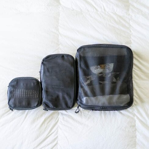 WANDRD Packing Cubes - Small Packing Cubes for Travel - Suitcase and Luggage Organization and Travel Essentials (Black) in Saudi Arabia