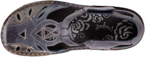 Propet Womens Jenna Cut-Out T-Strap Flats Casual - Black in Saudi Arabia
