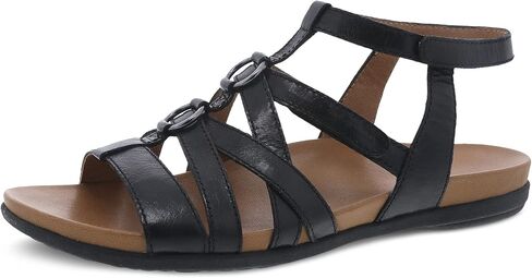 Dansko Jolene Adjustable Gladiator Sandal for Women – Leather Linings and Uppers For All-Day Comfort – Dual Density EVA Footbed and Lightweight Rubber Outsole for Long-Lasting Wear in Saudi Arabia