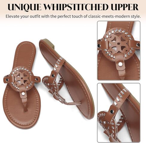 katliu Women's Flat Sandals Flip Flop Thong Sandals Cute Dressy Sandals in Saudi Arabia
