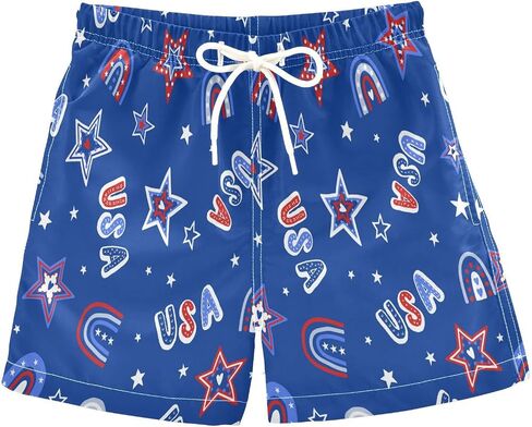 Eionryn Black White Strip Boys Swim Trunks Toddler Swim Board Shorts Quick Dry Little Boy Swimwear Bathing Suits in Kuwait