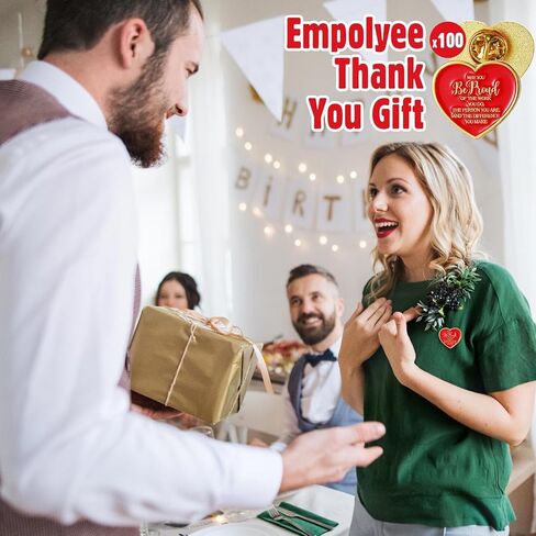Tondiamo 100 Pcs Employee Appreciation Gifts Inspirational Motivational Quotes Heart Sign Lapel Pins Nurse Brooch Pocket Token Favors Clothing Pins for Women Nurses Coworker Teachers in Saudi Arabia