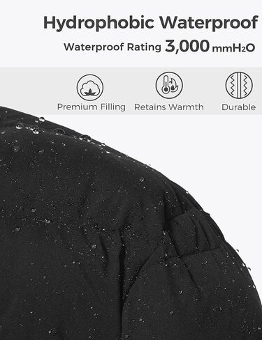 wantdo Women's Plus Size Winter Jacket Warm Long Puffer Coat Quilted Parka Jacket with Removable Fur Hood in Saudi Arabia