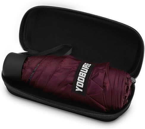 يوبور مظلة صغيرة صغيرة مع حافظة بتصميم صغير خفيف الوزن مثالي للسفر، مظلة محمولة خفيفة الوزن للشمس والمطر في الهواء الطلق in Kuwait