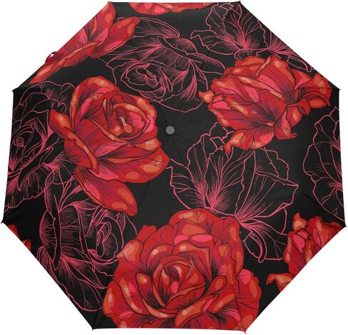 Wamika Cute Mermaid Unicorn Auto Umbrella Open Close Shining Stars Galaxy Umbrellas Windproof Travel Umbrella Lightweight Compact Parasol Umbrellas Sun & Rain in Saudi Arabia
