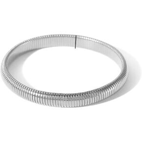 CHUU YUNG Unique Chunky Gold Bracelet Boho Triple Wrap Bracelets Snake Chain Interlocking Omega Stretch Bracelet