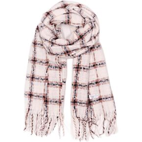 JN&LULU Women's Fashion Long Shawl Big Grid Winter Warm Large Scarf 78 * 23Inch