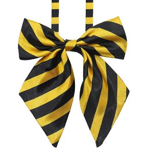 Bow Tie for Women Girls Bow Tie Pre-tied School Bow Ties Adjustable Striped Uniform Bowties for girl