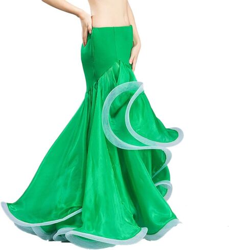ROYAL SMEELA Belly Dance Skirt Belly Dancer Costumes for Women Maxi Fishtail Skirt Ruffle Mermaid Skirts Carnival Outfits in Saudi Arabia