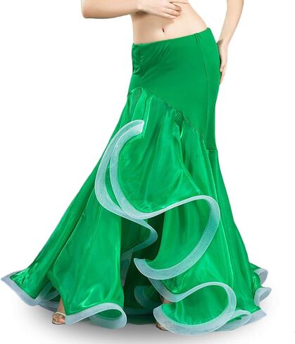 ROYAL SMEELA Belly Dance Skirt Belly Dancer Costumes for Women Maxi Fishtail Skirt Ruffle Mermaid Skirts Carnival Outfits in Saudi Arabia