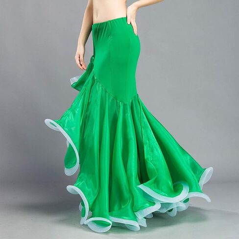 ROYAL SMEELA Belly Dance Skirt Belly Dancer Costumes for Women Maxi Fishtail Skirt Ruffle Mermaid Skirts Carnival Outfits in Saudi Arabia