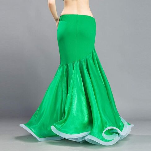 ROYAL SMEELA Belly Dance Skirt Belly Dancer Costumes for Women Maxi Fishtail Skirt Ruffle Mermaid Skirts Carnival Outfits in Saudi Arabia